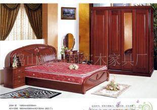 和翔實木套房家具實木床,妝臺,四門帶鏡子衣柜_家居家具_世界工廠網中國產品信息庫