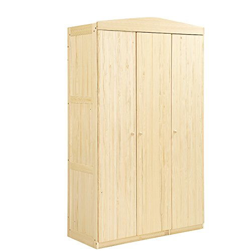 酷漫居 實木兒童家具 實木簡約衣柜 實木衣柜 城堡實木三門衣柜 松木衣柜 收納衣櫥 兒童衣柜 實木家具 500城區(qū)包安裝 供應(yīng)商直送