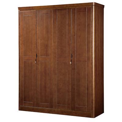 翰唐軒 板栗色實木皮飾面橡木儲藏平拉門成人現(xiàn)代中式 8101四門衣柜衣柜價格,圖片,品牌信息_齊家網(wǎng)產(chǎn)品庫