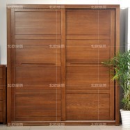 榆木全實(shí)木衣柜 推拉柜移門(mén)衣柜衣櫥儲(chǔ)物柜