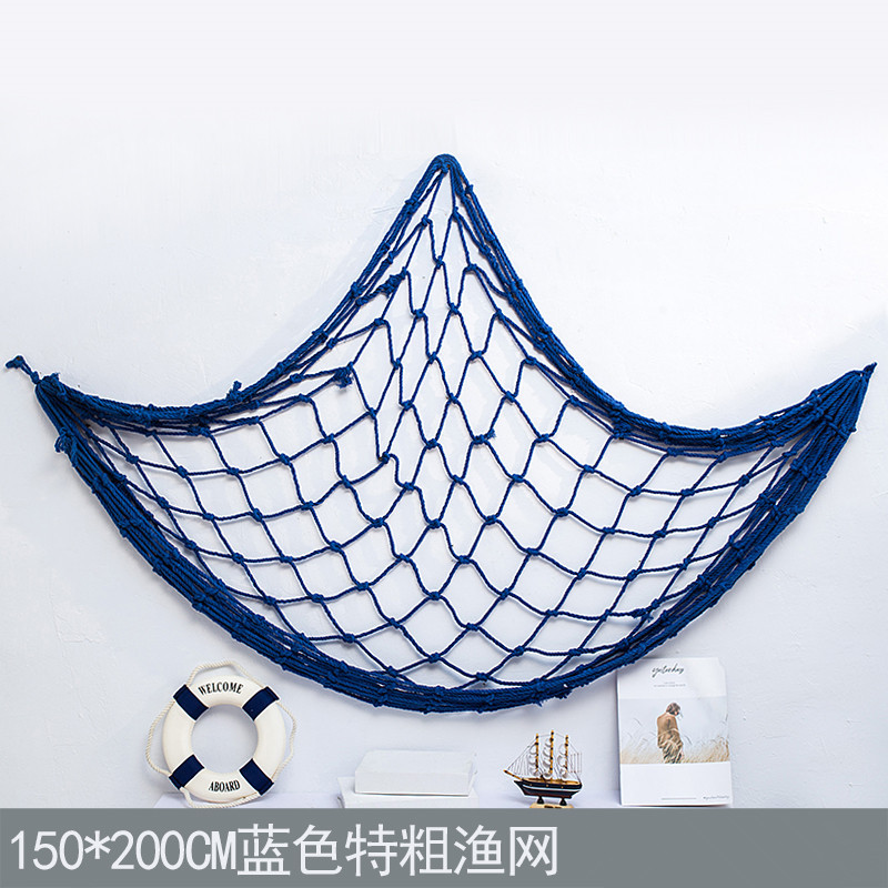 地中海風(fēng)情漁網(wǎng)裝飾 粗線(xiàn)與麻繩的藝術(shù)融合